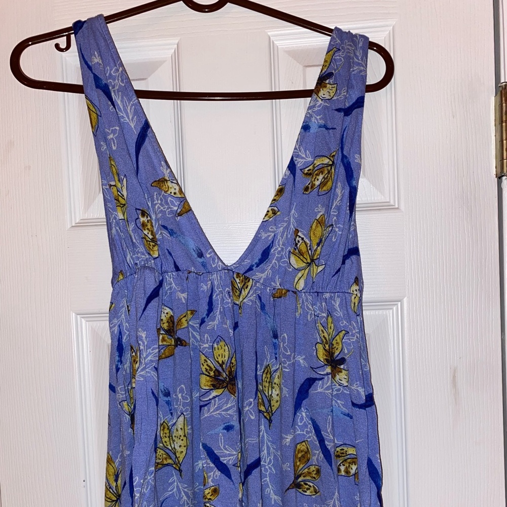 Urban Outfitters Periwinkle Plunging Top